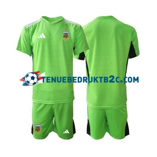 Thuisshirt Argentinië Keeper Voetbalteneu Kinderen WK 2022 S-S