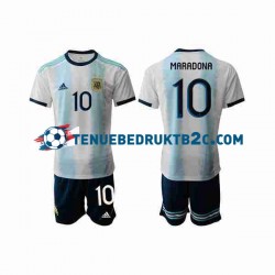 Thuisshirt Argentinië Maradona 10 2019-2020 Voetbalteneu Kinderen S-S