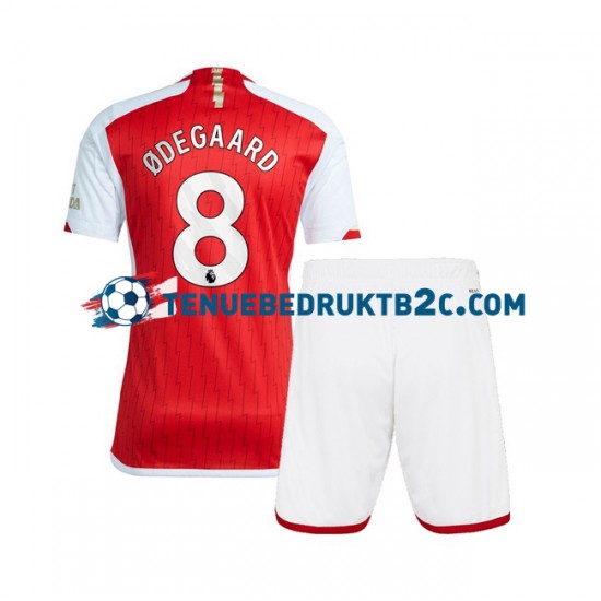 Thuisshirt Arsenal Martin Odegaard 8 Voetbalteneu Kinderen 2023-24 S-S