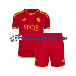 Thuisshirt AS Roma Voetbalteneu Kinderen 2023-24 S-S