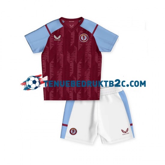 Thuisshirt Aston Villa Voetbalteneu Kinderen 2023-24 S-S