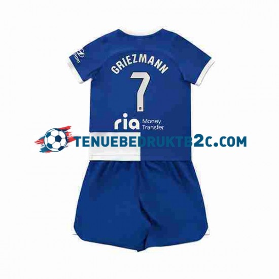 Uitshirt Atlético Madrid Antoine Griezmann 7 Voetbalteneu Kinderen 2023-24 S-S