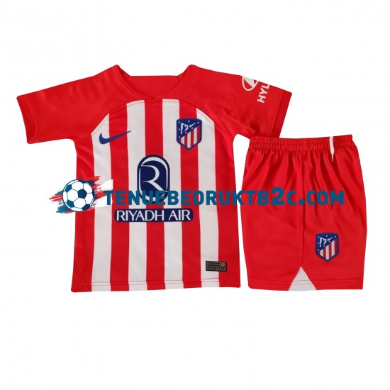 Thuisshirt Atlético Madrid Voetbalteneu Kinderen 2023-24 S-S