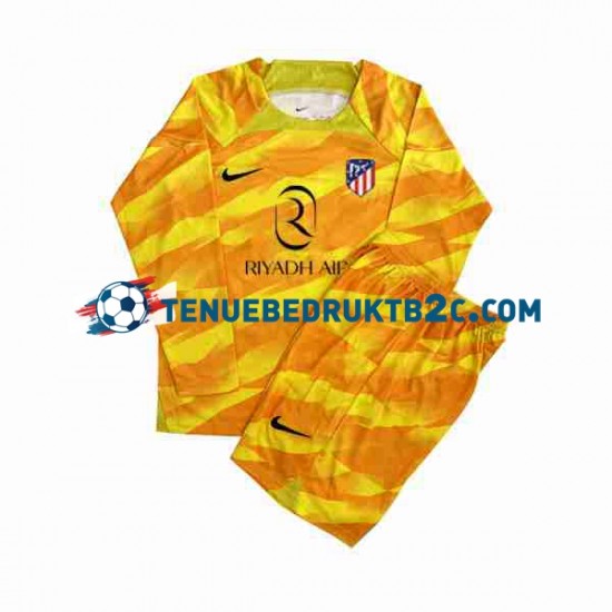 Atlético Madrid Keeper Voetbalteneu Kinderen 2023-24 L-S Oranje