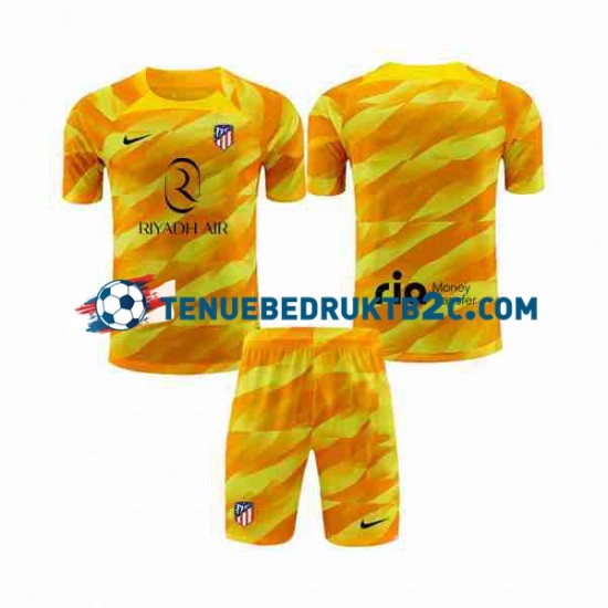 Atlético Madrid Keeper Voetbalteneu Kinderen 2023-24 S-S Oranje