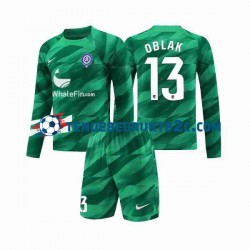 Uitshirt Atlético Madrid Keeper Jan Oblak 13 Voetbalteneu Kinderen 2023-24 L-S