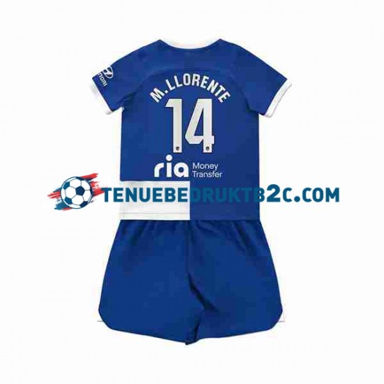 Uitshirt Atlético Madrid Marcos Llorente 14 Voetbalteneu Kinderen 2023-24 S-S