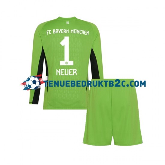 Uitshirt FC Bayern München Keeper Manuel Neuer 1 Voetbalteneu Kinderen 2023-24 L-S