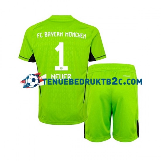 Uitshirt FC Bayern München Keeper Manuel Neuer 1 Voetbalteneu Kinderen 2023-24 S-S