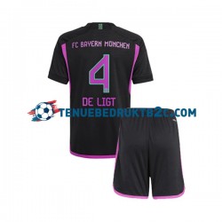 Uitshirt FC Bayern München Matthijs de Ligt 4 Voetbalteneu Kinderen 2023-24 S-S