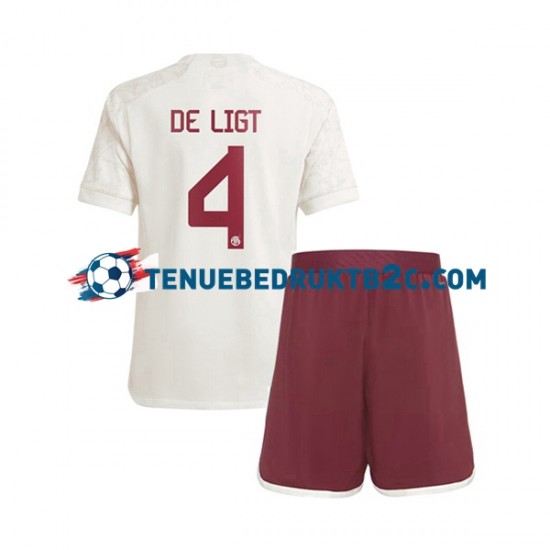 3de shirt FC Bayern München Matthijs de Ligt 4 Voetbalteneu Kinderen 2023-24 S-S