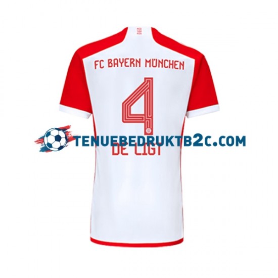 Thuisshirt FC Bayern München Matthijs de Ligt 4 Mannen 2023-24 S-S