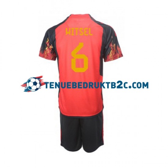 Thuisshirt België Axel Witsel 6 Voetbalteneu Kinderen WK 2022 S-S