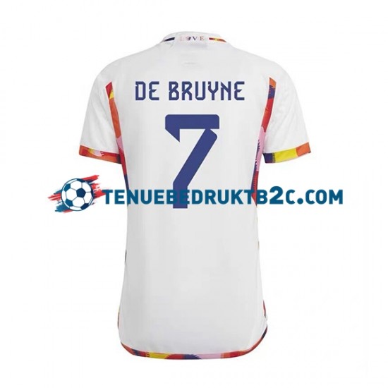 Uitshirt België De Bruyne 7 Mannen WK 2022 S-S