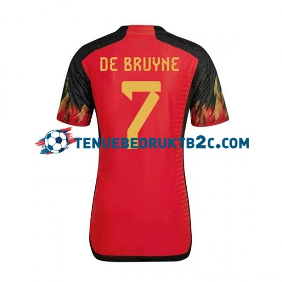 Thuisshirt België De Bruyne 7 Mannen WK 2022 S-S