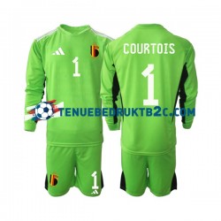Thuisshirt België Keeper Courtois 1 Voetbalteneu Kinderen 2022 L-S