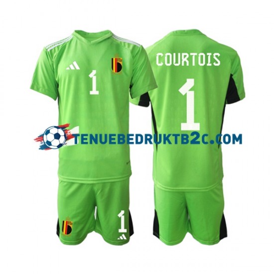 Thuisshirt België Keeper Courtois 1 Voetbalteneu Kinderen 2022 S-S