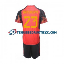 Thuisshirt België Michy Batshuayi 23 Voetbalteneu Kinderen WK 2022 S-S