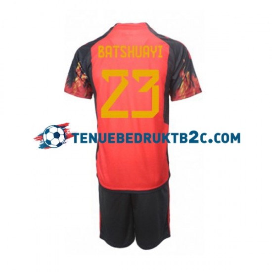 Thuisshirt België Michy Batshuayi 23 Voetbalteneu Kinderen WK 2022 S-S