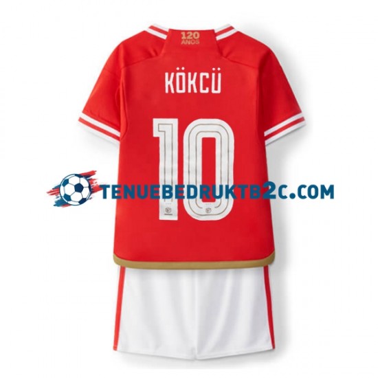 Thuisshirt Benfica Orkun Kokcu 10 Voetbalteneu Kinderen 2023-24 S-S