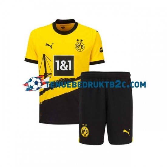 Thuisshirt Borussia Dortmund Voetbalteneu Kinderen 2023-24 S-S