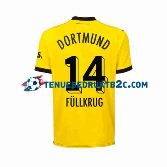 Thuisshirt Borussia Dortmund Niclas Fullkrug 14 Mannen 2023-24 S-S