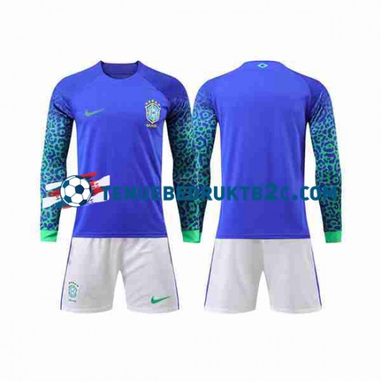 Uitshirt Brazilië Voetbalteneu Kinderen WK 2022 L-S