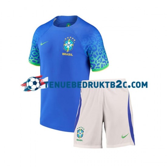 Uitshirt Brazilië Voetbalteneu Kinderen WK 2022 S-S