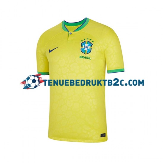 Thuisshirt Brazilië Mannen WK 2022 S-S