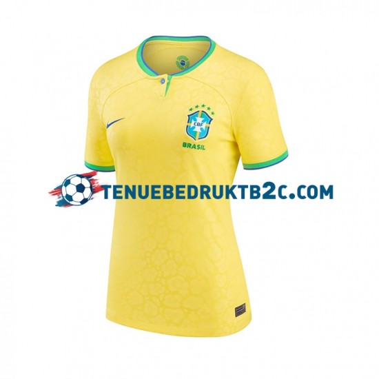 Thuisshirt Brazilië Vrouwen WK 2022 S-S