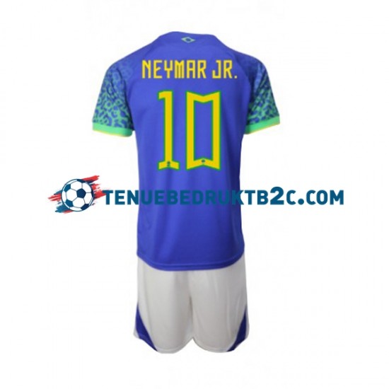 Uitshirt Brazilië Neymar JR 10 Voetbalteneu Kinderen WK 2022 S-S