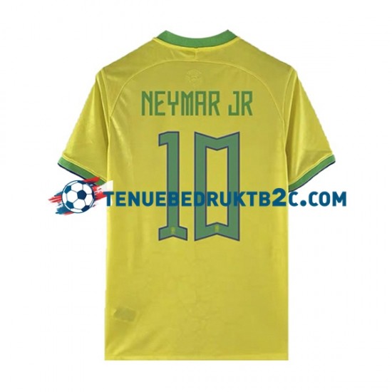 Thuisshirt Brazilië Neymar JR 10 Mannen WK 2022 S-S