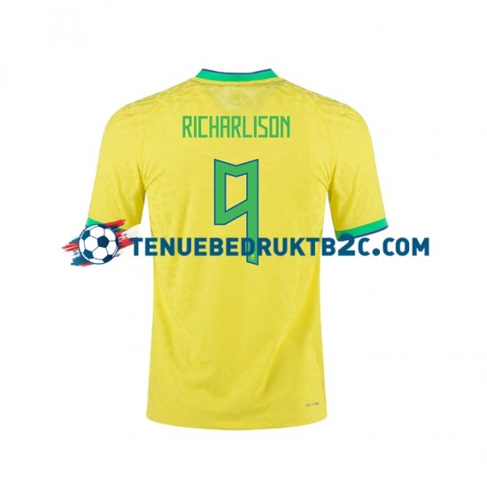 Thuisshirt Brazilië RICHARLISON 9 Mannen 2022 S-S