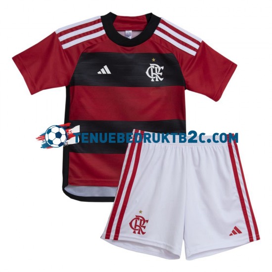 Thuisshirt CR Flamengo Voetbalteneu Kinderen 2023-24 S-S