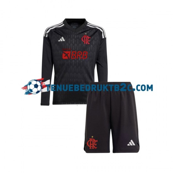 Uitshirt CR Flamengo Keeper Voetbalteneu Kinderen 2023-24 L-S