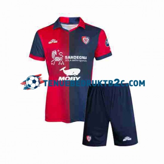 Thuisshirt Cagliari Voetbalteneu Kinderen 2023-24 S-S