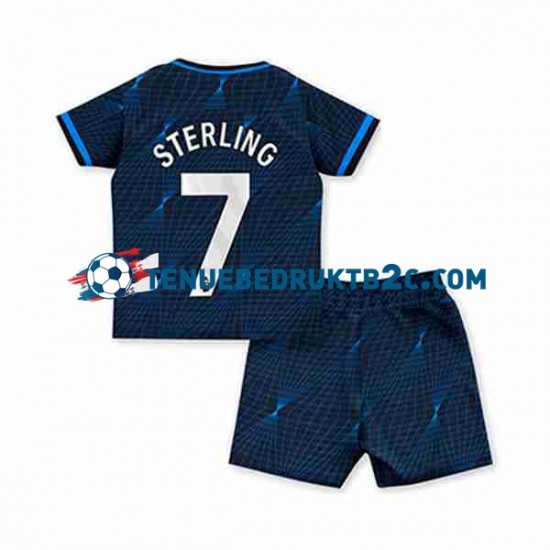 Uitshirt Chelsea Raheem Sterling 7 Voetbalteneu Kinderen 2023-24 S-S