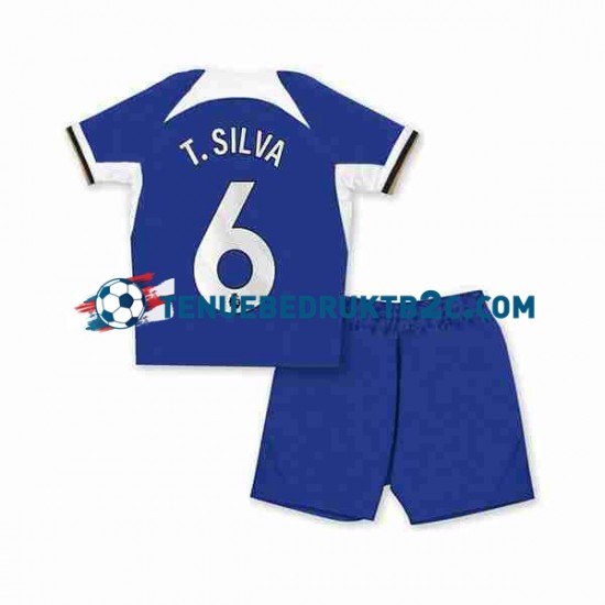 Thuisshirt Chelsea T.SILVA 6 Voetbalteneu Kinderen 2023-24 S-S