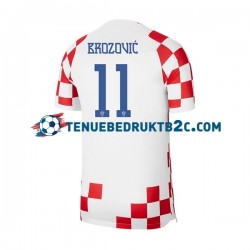 Thuisshirt Kroatië Brozovic 11 Mannen WK 2022 S-S