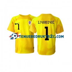 Thuisshirt Kroatië Keeper Dominik Livakovic 1 Mannen WK 2022 S-S