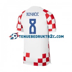 Thuisshirt Kroatië Kovacic 8 Mannen WK 2022 S-S