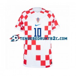 Thuisshirt Kroatië Modric 10 Mannen WK 2022 S-S