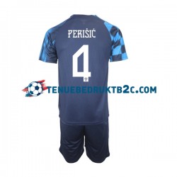 Uitshirt Kroatië Perisic 4 Voetbalteneu Kinderen WK 2022 S-S