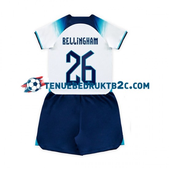 Thuisshirt Engeland Bellingham 26 Voetbalteneu Kinderen WK 2022 S-S