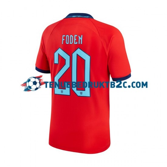 Uitshirt Engeland Foden 20 Mannen WK 2022 S-S