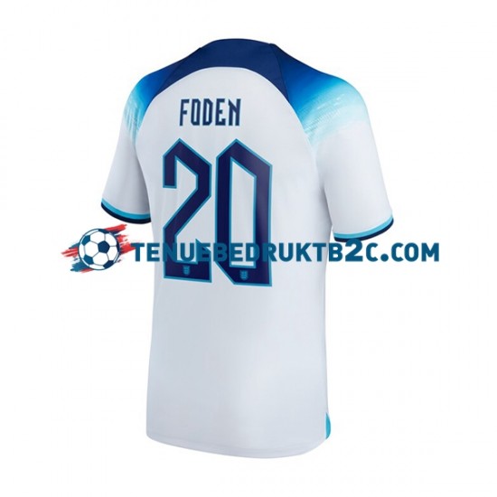 Thuisshirt Engeland Foden 20 Mannen WK 2022 S-S