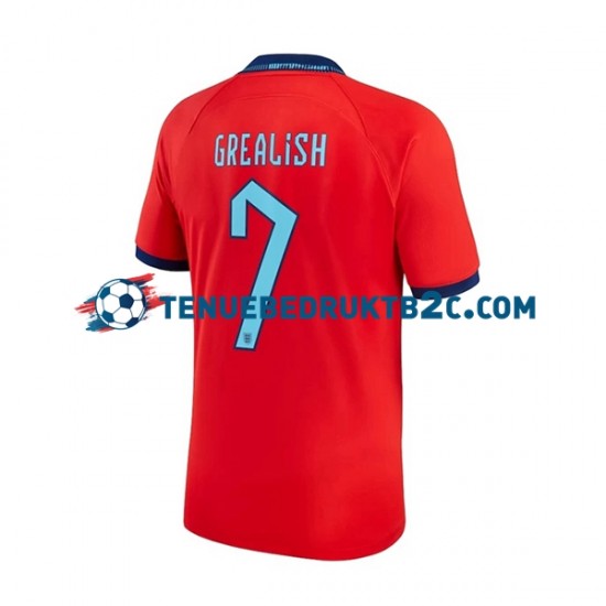 Uitshirt Engeland Grealish 7 Mannen WK 2022 S-S