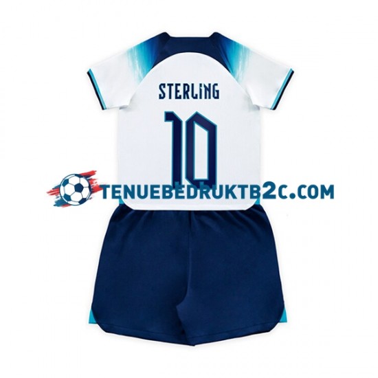 Thuisshirt Engeland Sterling 10 Voetbalteneu Kinderen WK 2022 S-S