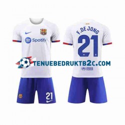 Uitshirt FC Barcelona Frenkie de Jong 21 Voetbalteneu Kinderen 2023-24 S-S