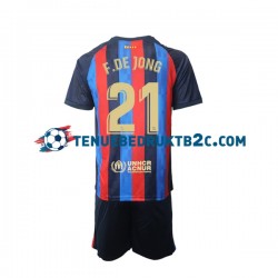 Thuisshirt FC Barcelona Frenkie de Jong 21 Voetbalteneu Kinderen 2022-23 S-S